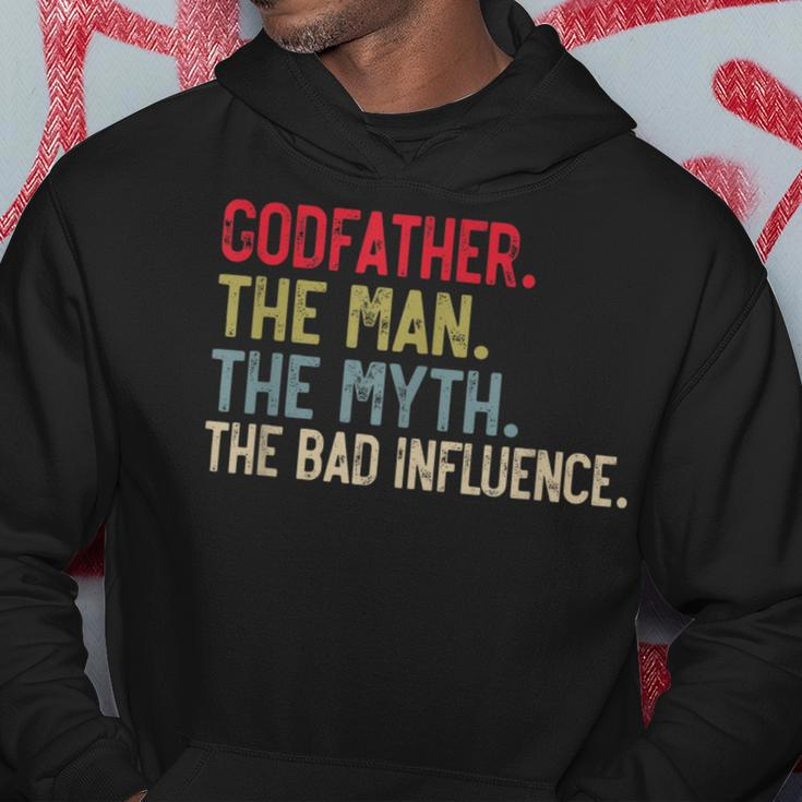 Godfather The Man The Myth The Bad Influence Grandpa Hoodie Funny Gifts