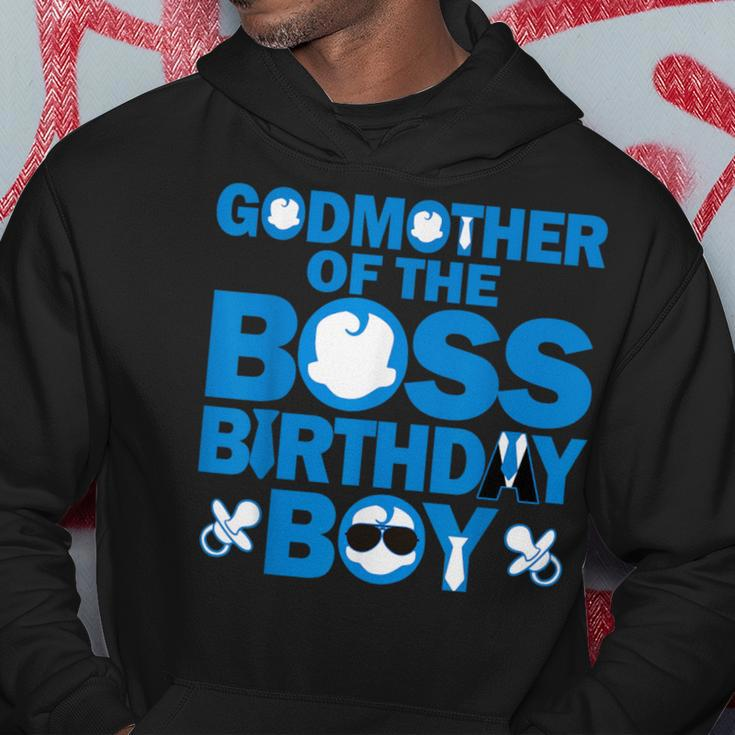 Godmother Of The Boss Birthday Boy Baby Family Party Decor Hoodie Unique Gifts