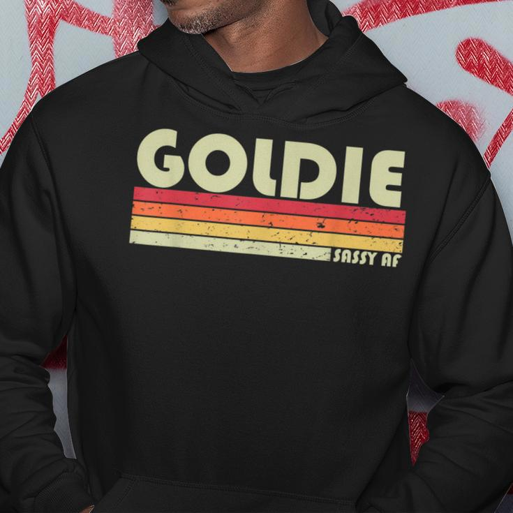Goldie Name Personalized Retro Vintage 80S 90S Birthday Hoodie Unique Gifts