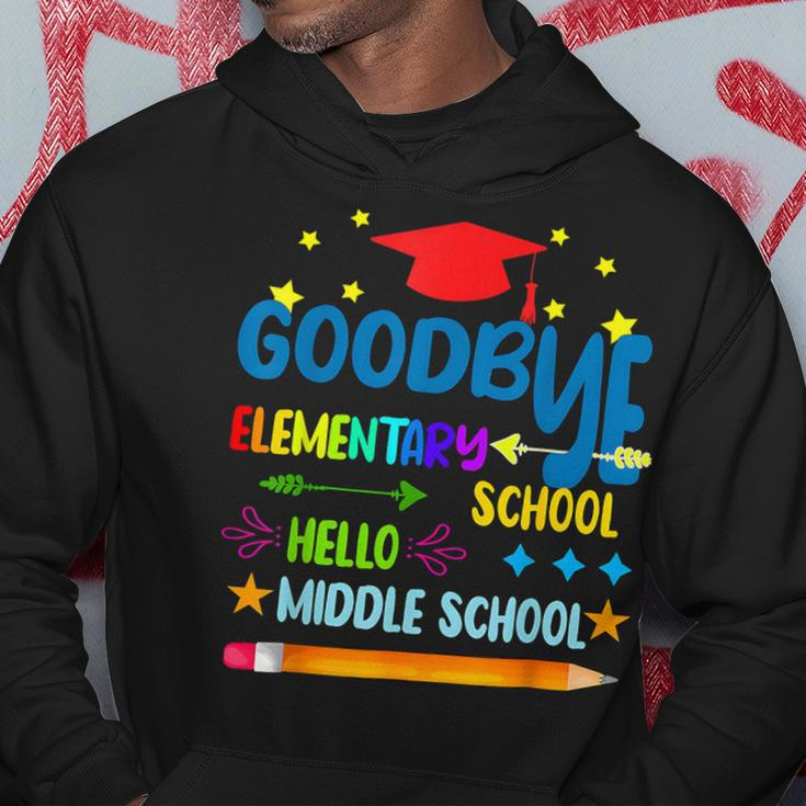 Goodbye Elementary Hello Middle School Graduation 2024 Hoodie Personalized Gifts
