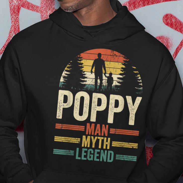 Grandad Grandfather Poppy Man Myth Legend Fathers Day Hoodie Unique Gifts