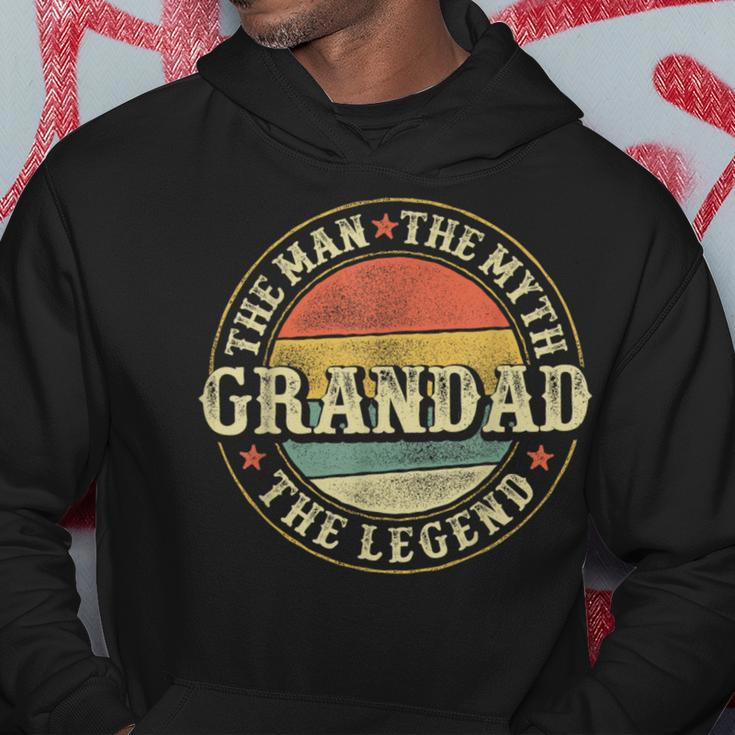 Grandad The Man The Myth The Legend Father's Day Grandfather Hoodie Unique Gifts