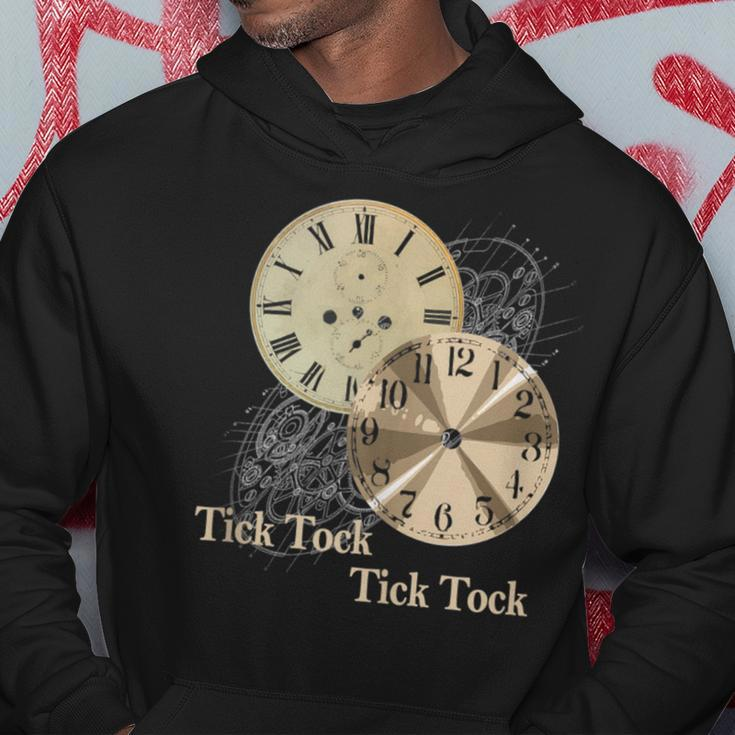 Grandfather Alarm Clock Time Tick Tock Clock Collector Hoodie Unique Gifts