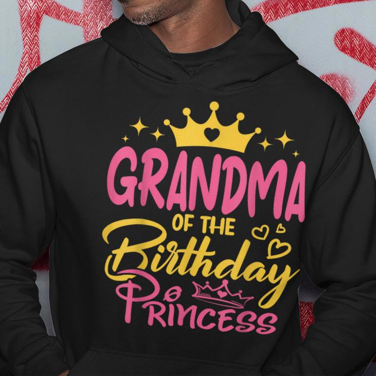 Grandma Of The Birthday Princess Girls Party Family Matching Hoodie Unique Gifts
