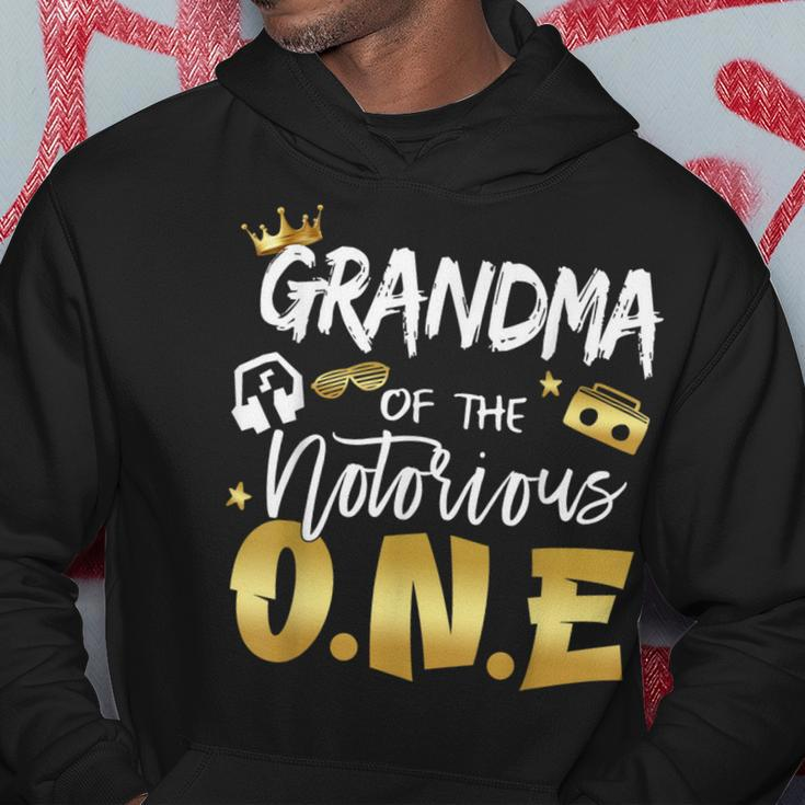 Grandma Of The Notorious One 1St Birthday School Hip Hop Hoodie Funny Gifts
