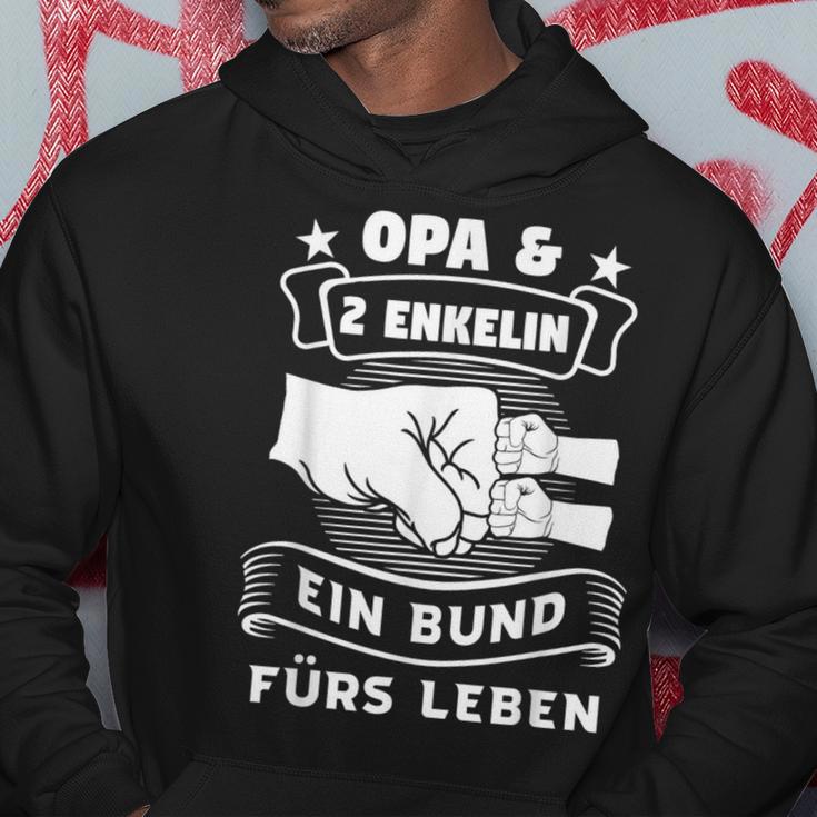 Grandpa & 2 Enkelin Ein Bund Grandfather Kapuzenpullover Lustige Geschenke