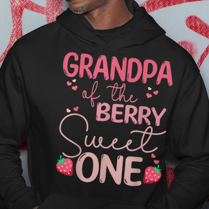 Grandpa Of The Berry Sweet One Strawberry First Birthday Hoodie Unique Gifts