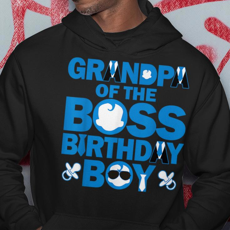 Grandpa Of The Boss Birthday Boy Baby Family Party Decor Hoodie Unique Gifts