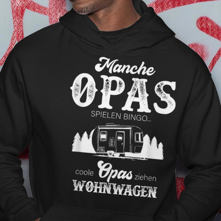 Grandpa Camping Slogan Cool Opas Ziehen Wohnwagen Hoodie Lustige Geschenke