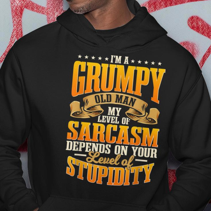 Grandpa I'm A Grumpy Old Man Papa Father's Day Hoodie Unique Gifts