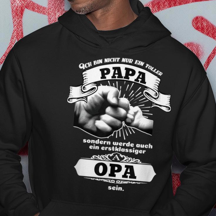 Grandpa Will Be Grandson Kriegen Grandfather Grandparents Beförderung Kapuzenpullover Lustige Geschenke