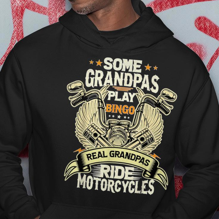 Some Grandpas Play Bingo Real Grandpas Ride Motorcycles Mens Hoodie Personalized Gifts