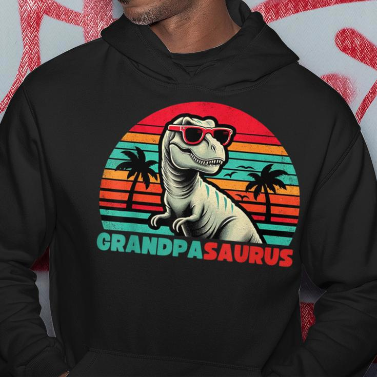 GrandpasaurusRex Grandpa Saurus Dinosaur Family Hoodie Personalized Gifts