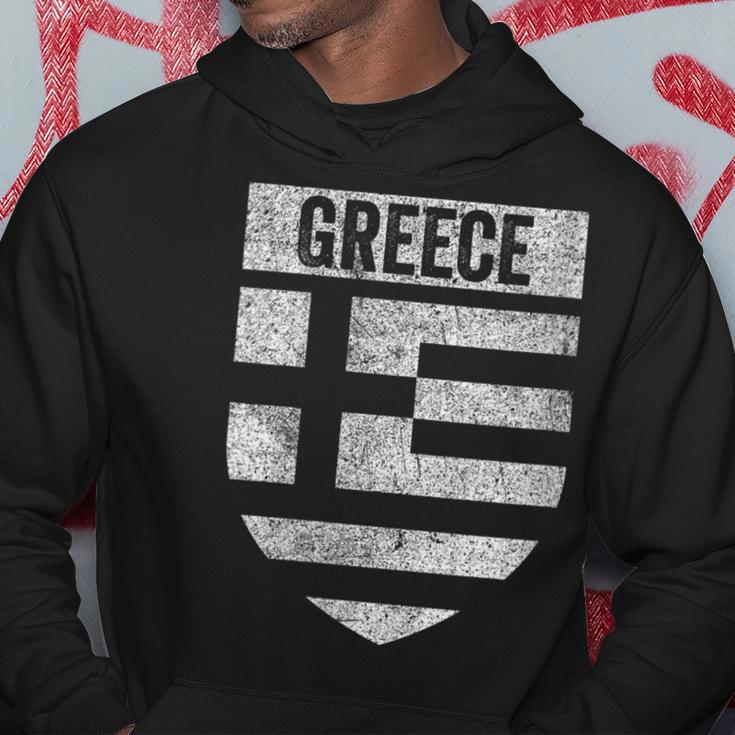 Greek Flag Cool Distressed Vintage Look Flag Of Greece Pride Hoodie Unique Gifts