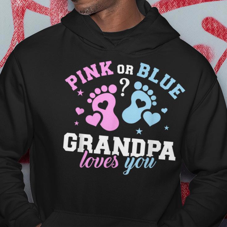 Großvater Hoodie Pink or Blue, Grandpa Loves You für Geschlechtsenthüllung Lustige Geschenke