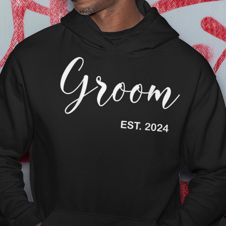 Groom Est 2024 Wedding Matching Husband Just Married Men Hoodie Unique Gifts