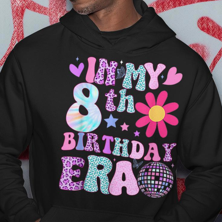 Groovy In My 8Th Birthday Era 8 Years Old Hoodie Unique Gifts