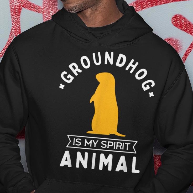 Groundhog Is My Spirit Animal Woodchuck Hoodie Unique Gifts