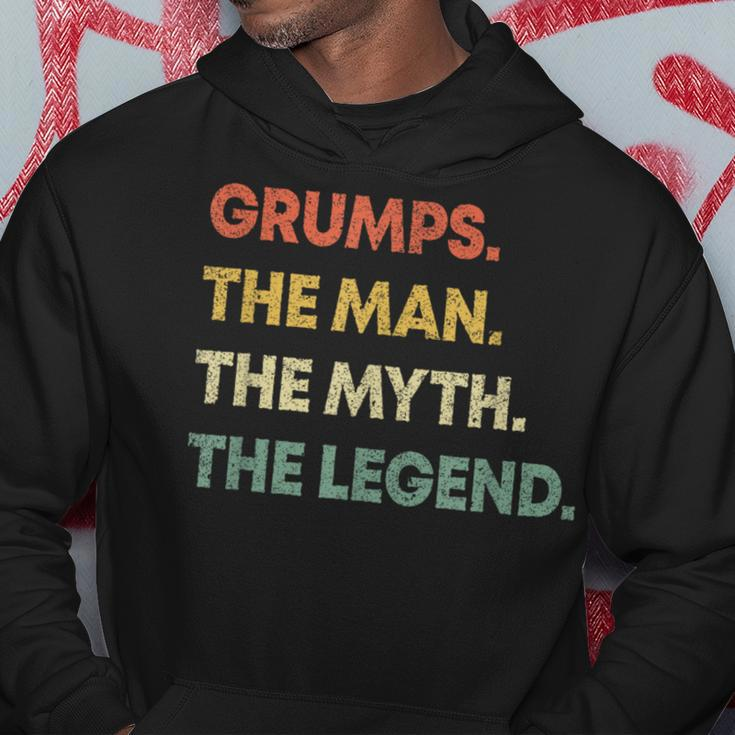 Grumps The Man The Myth The Legend Father's Day Grandfather Hoodie Unique Gifts
