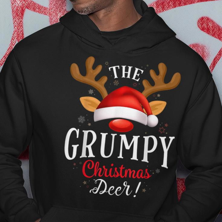 Grumpy Christmas Deer Pjs Xmas Family Matching Hoodie Personalized Gifts