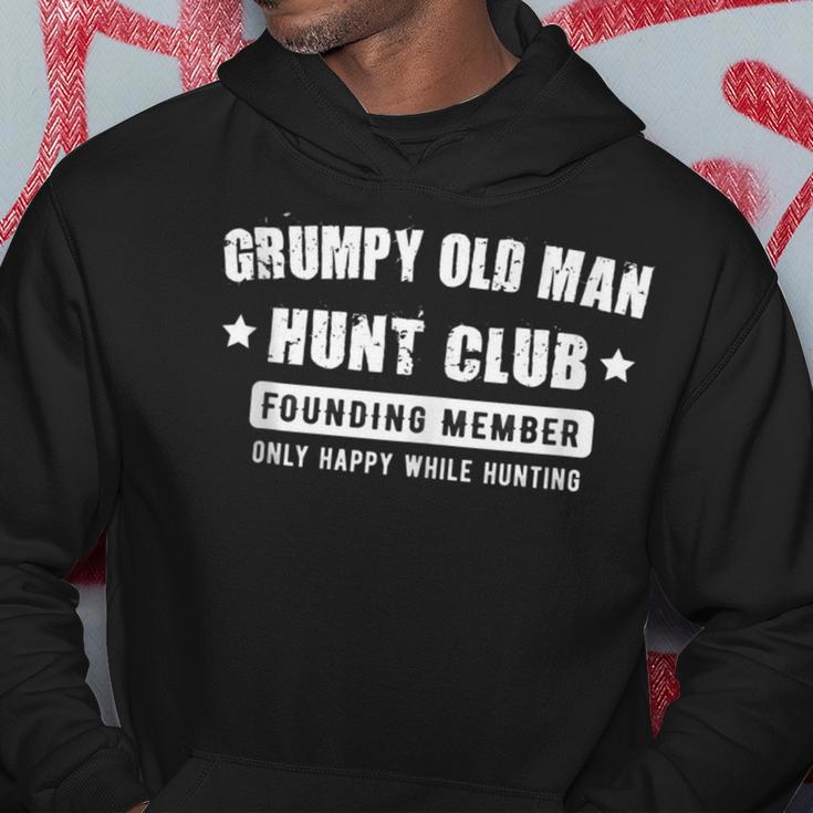 Grumpy Old Man Hunt Club Dad Grandpa Hunter Hoodie Unique Gifts