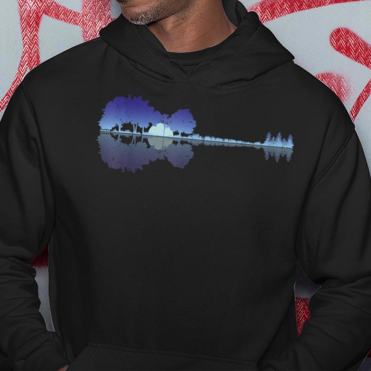 Guitar Lake Shadow Music Lovers Rock Guitar Musician Hoodie Unique Gifts