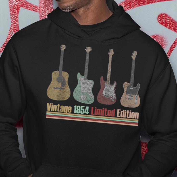 Guitar Lover 70 Year Old Vintage 1954 Limited Edition Hoodie Unique Gifts