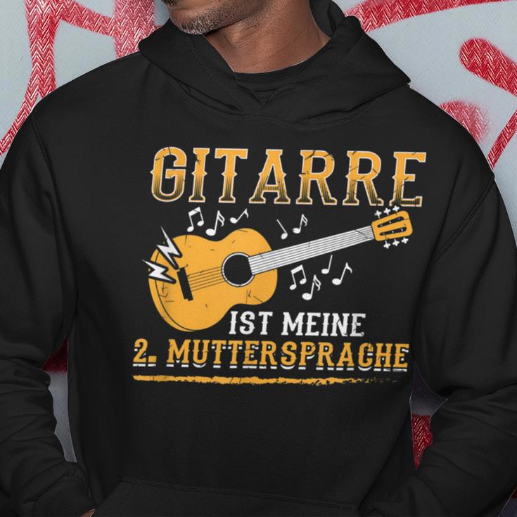 Guitar Is Meine Muttersprache Guitar Player Rock Band Hoodie Lustige Geschenke