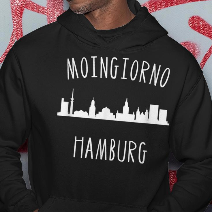 Hamburg Souvenir Andenken Moingiorno Skyline Hoodie Lustige Geschenke