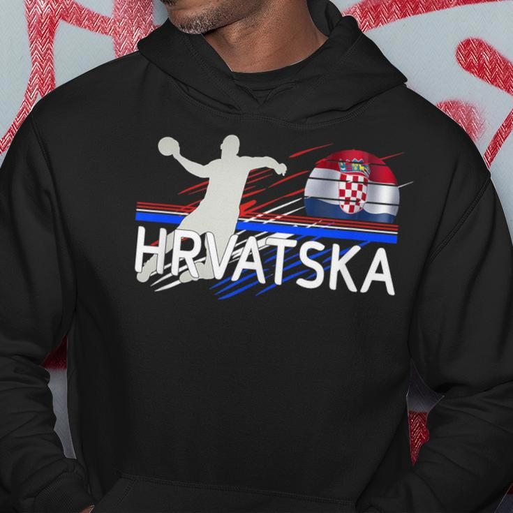 Handball Hrvatska Croatia Hoodie Lustige Geschenke