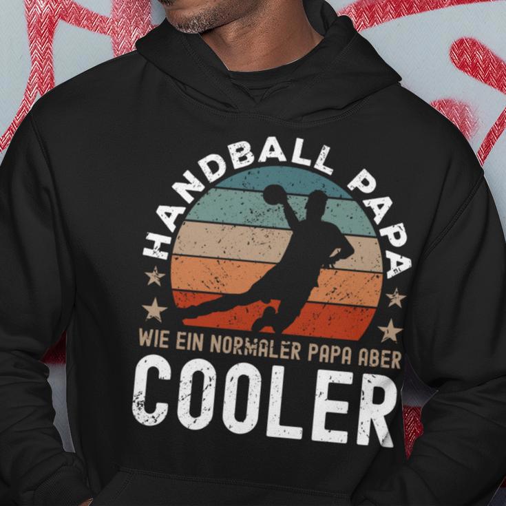 Handball Papa Handballer Slogan Kapuzenpullover Lustige Geschenke