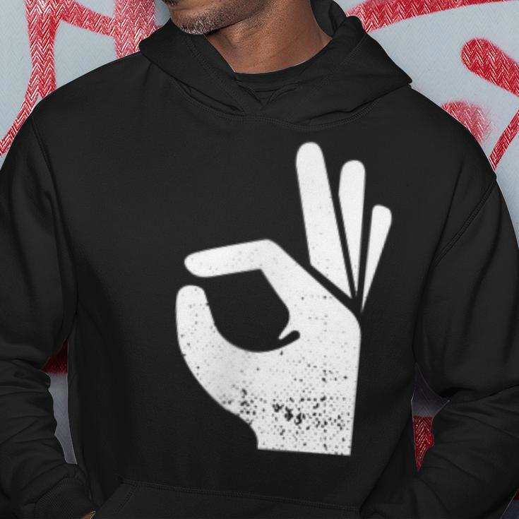 Handsign Reinguckt Reingeschaut Meme Kapuzenpullover Lustige Geschenke