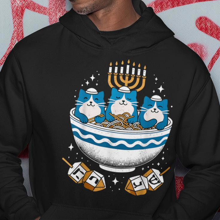 Hanukkah Jewish Cat Ramen Pajamas Hanukkah Pjs Hoodie Personalized Gifts