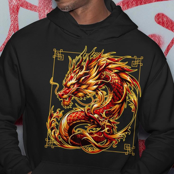 Happy Chinese New Year 2024 Lunar New Year Red Dragon Hoodie Unique Gifts