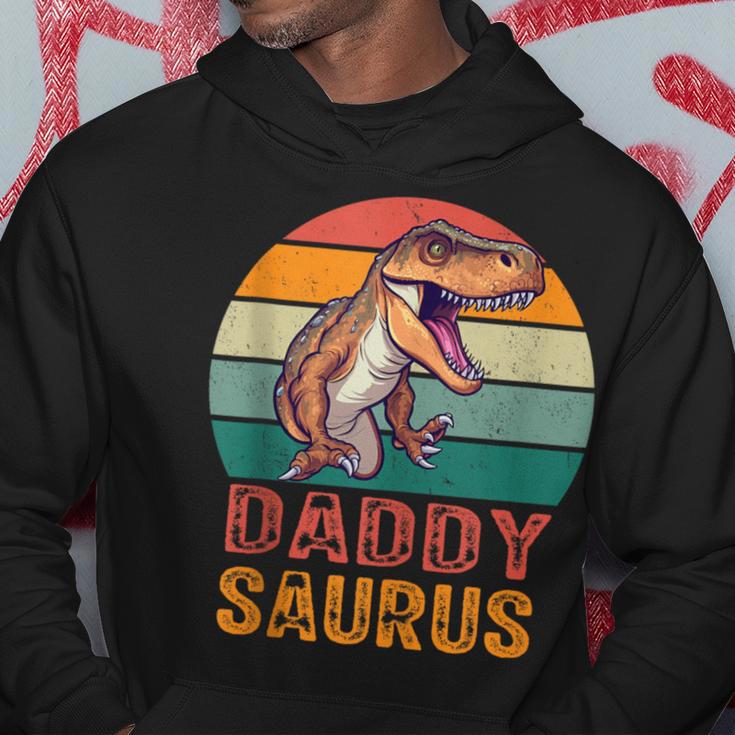 Happy Daddy Saurus T-Rex Dinosaurieratertag Dinosaurier Papa Kapuzenpullover Lustige Geschenke