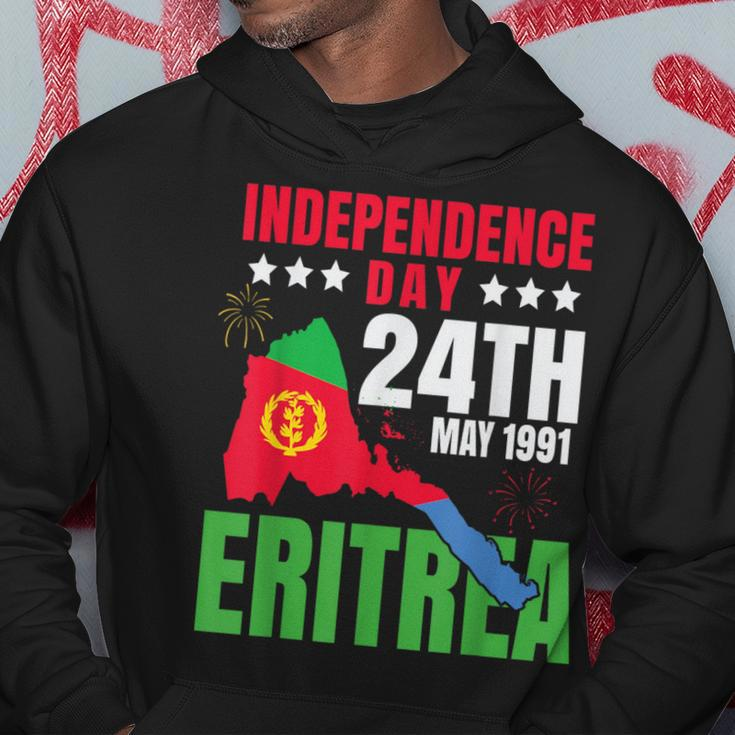 Happy Independence Eritrea Eritrean Flag & Eritrea Map Hoodie Unique Gifts