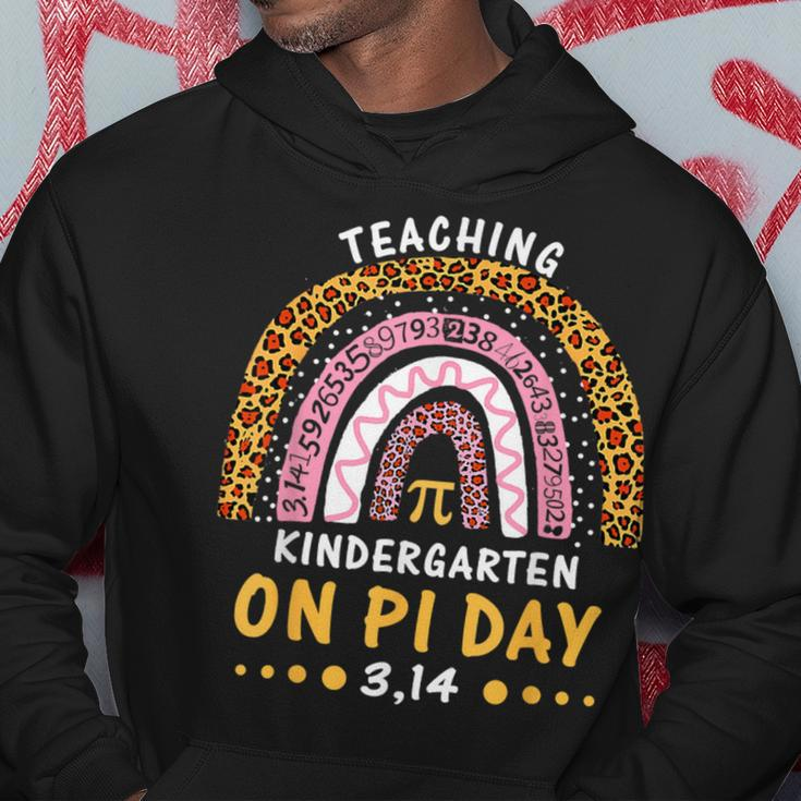 Happy Pi Day Kindergarten Math Teachers Leopard Rainbow Hoodie Unique Gifts