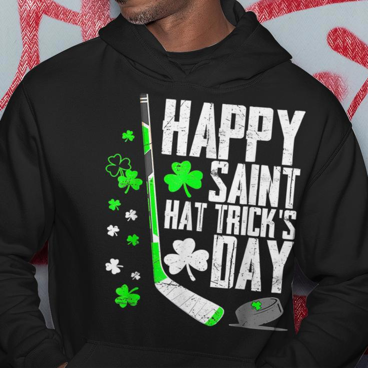 Happy Saint Hat Trick's Day Ice Hockey St Patrick's Hoodie Personalized Gifts