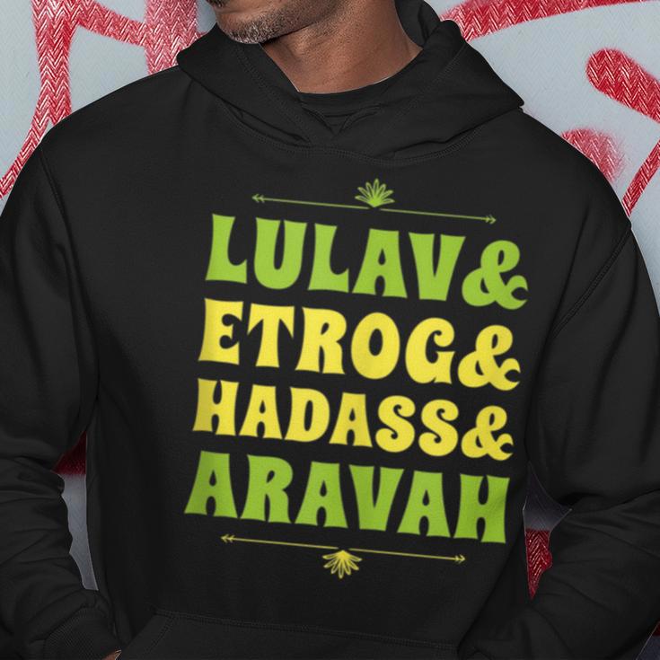 Happy Sukkot Four Species Lulav & Etrog Jewish Sukkah Hoodie Unique Gifts