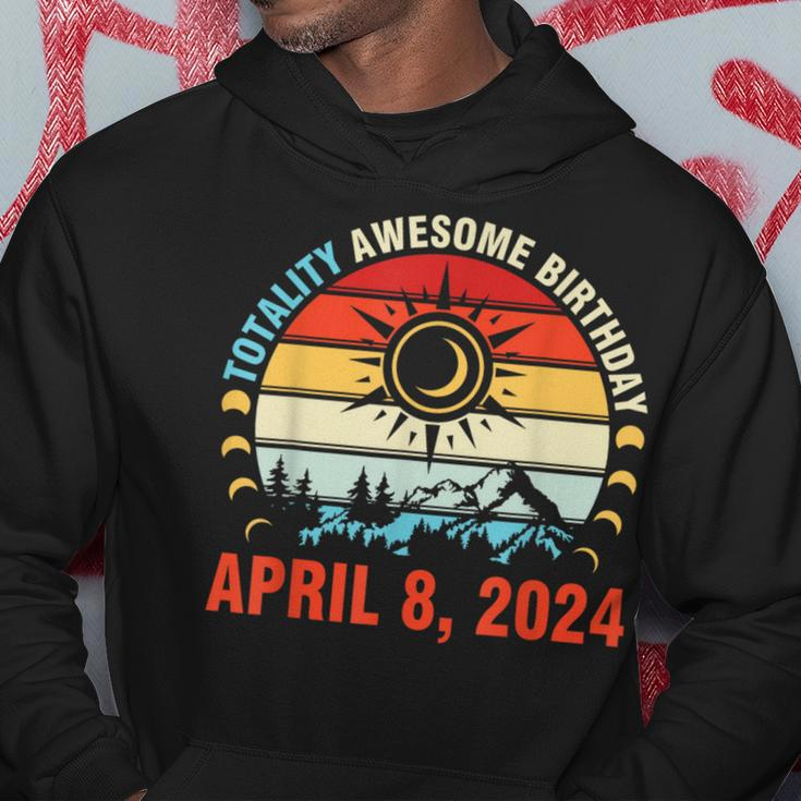 Happy Totality Solar Eclipse Awesome Birthday April 8 2024 Hoodie Unique Gifts