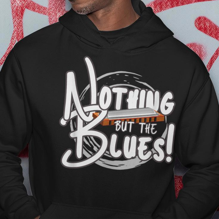 Harmonica Musician Blues Vintage Blues Music Lover Hoodie Unique Gifts