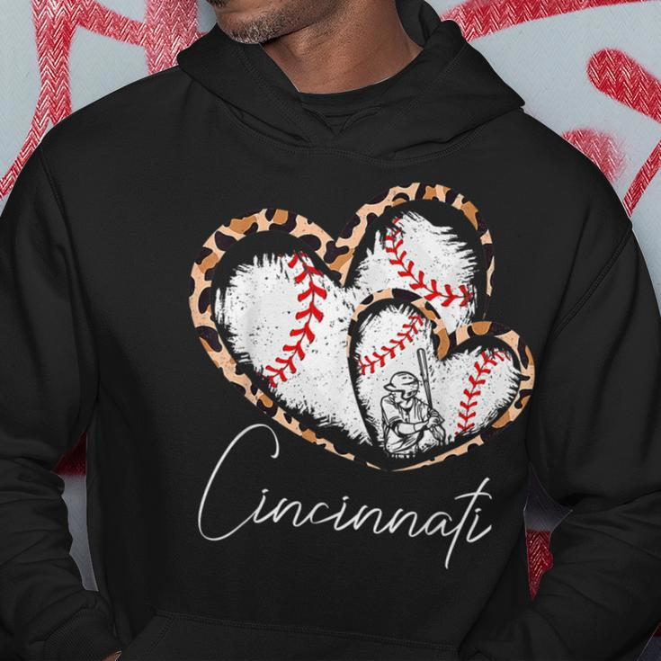 Heart Baseball Fans Hoodie Funny Gifts