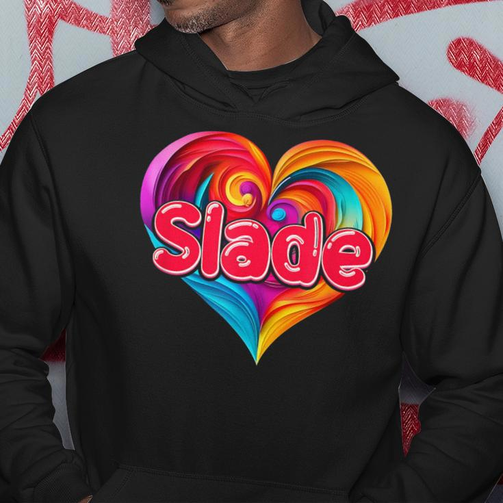 I Heart Love Slade First Name Colorful Named Hoodie Funny Gifts