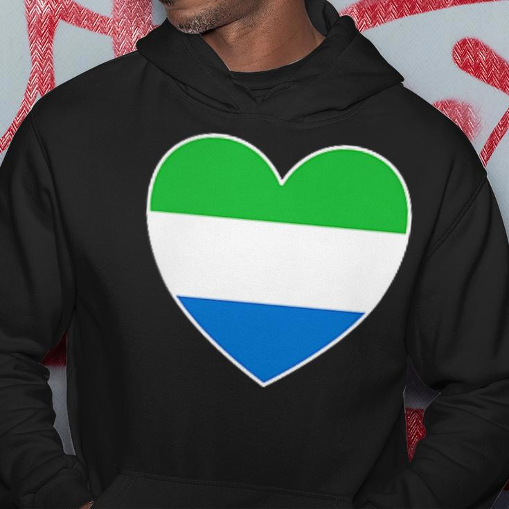 I Heart Sierra Leone Fun Sierra Leonean Flag Heart Hoodie Unique Gifts