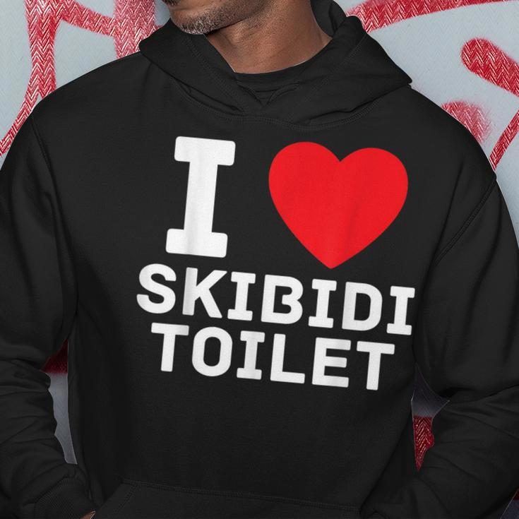 I Heart Skibidi Toilet I Love Skibidi Toilet Hoodie Funny Gifts