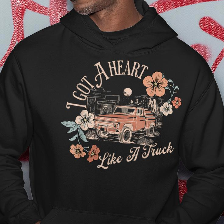 I Got A Heart Like A Truck Western Country Music Cowboy Hoodie Unique Gifts