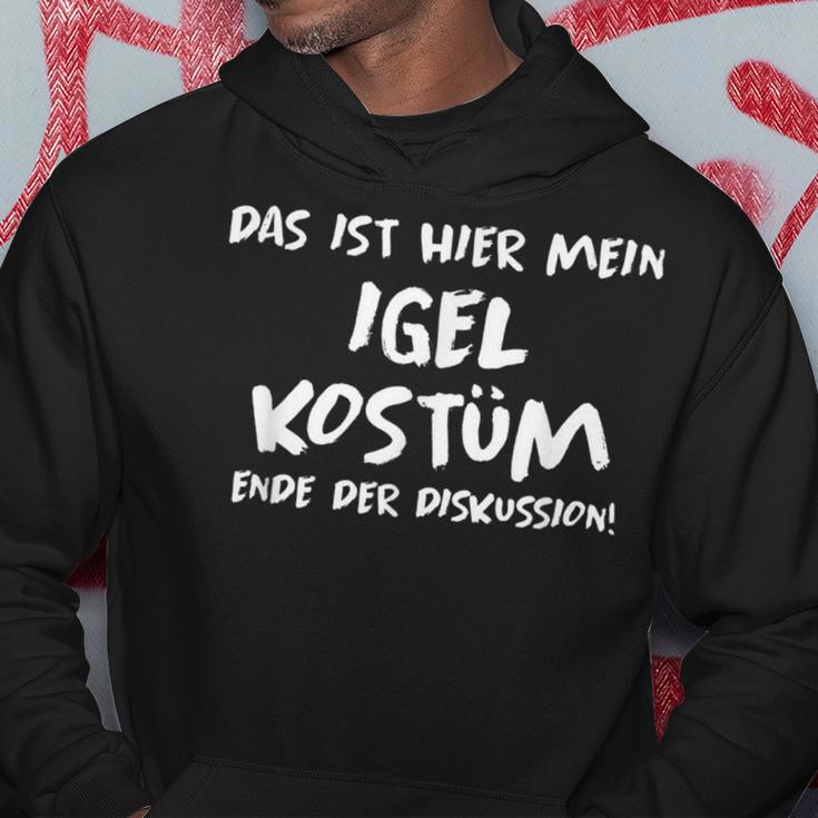 Hedgehog Das Ist Mein Kostüm Hedgehog Black Hoodie Lustige Geschenke