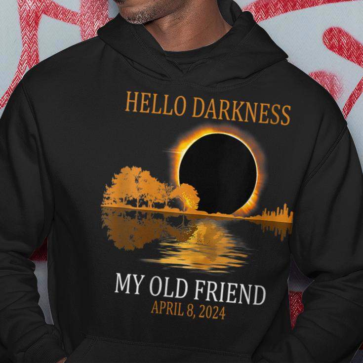 Hello Darkness April 8 2024 Total Solar Eclipse 2024 Hoodie Funny Gifts