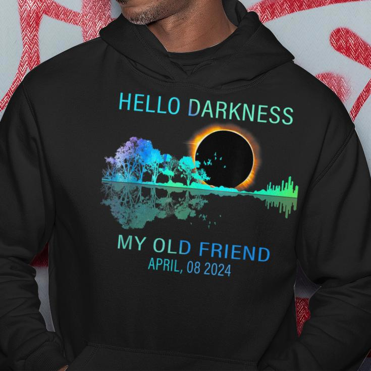 Hello Darkness My Old Friend 2024 Solar Eclipse April 08 24 Hoodie Unique Gifts
