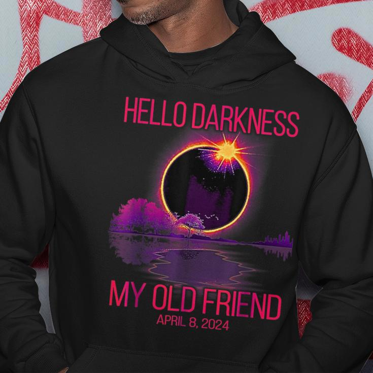 Hello Darkness My Old Friend Pink Solar Eclipse April Hoodie Funny Gifts
